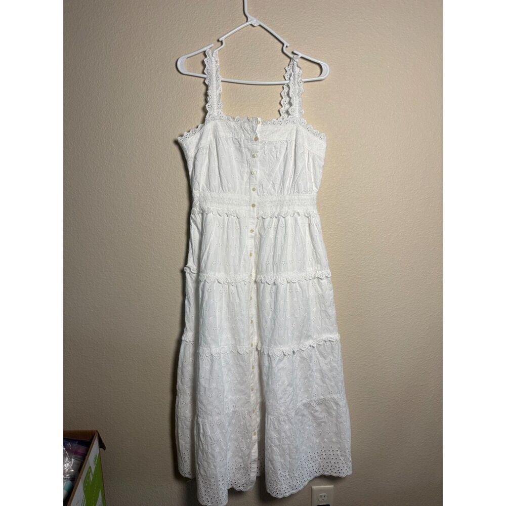 GAP White Eyelet Midi Sundress